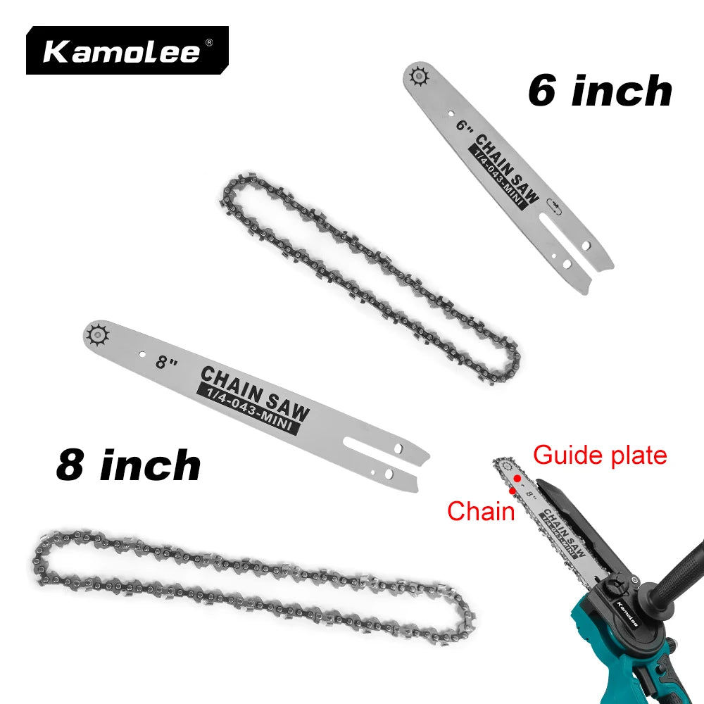 Kamolee 6 inch/8 inch electric saw guide/chain accessories high strength and high hardness handheld saw tool parts