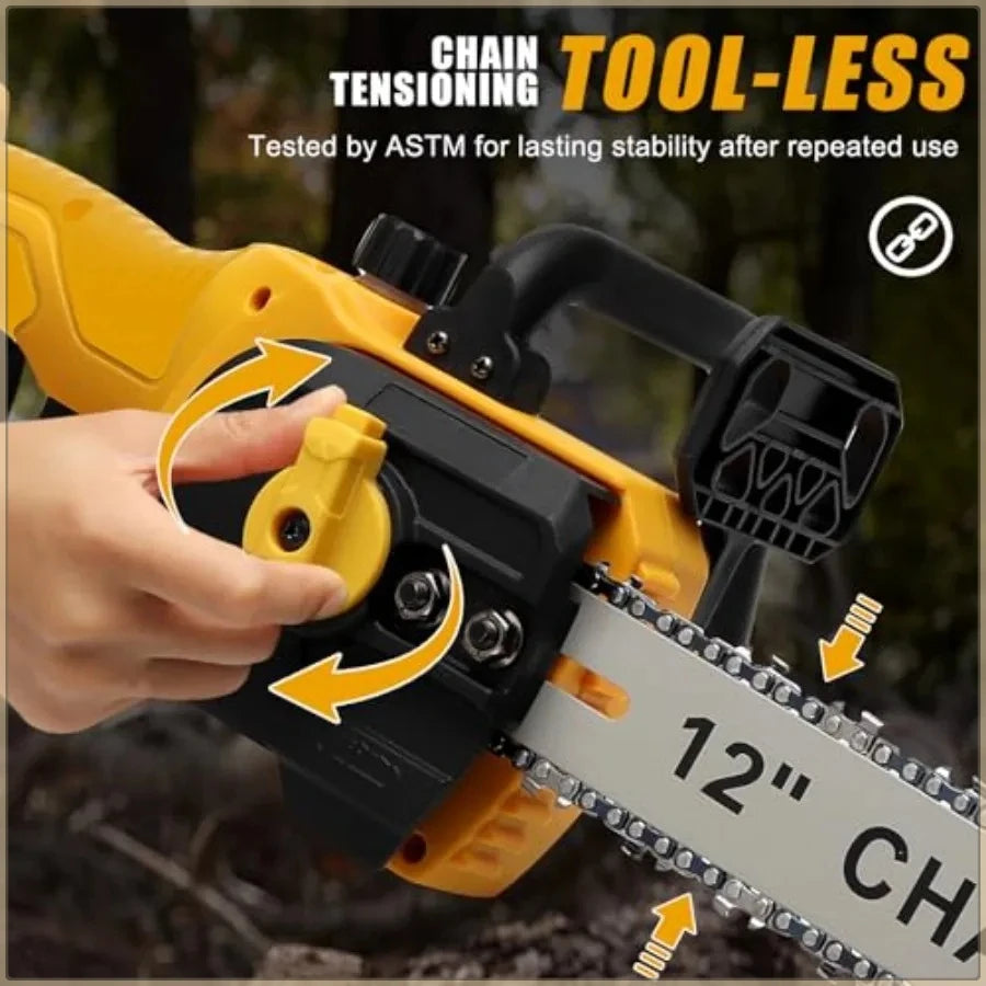 Dewalt Brushless Chain Saw  fAutomatic Oiler Cordless Chainsaw Dehydration withor Tree Cutting and Logging Electric Saw Tool