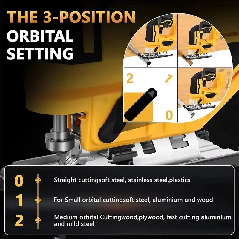 Dewalt 18V/ 20V 2700RPM Brushless Curve Saw Cordless Electric Jig Saw Portable Multifunction Adjustable Woodworking Power Tool