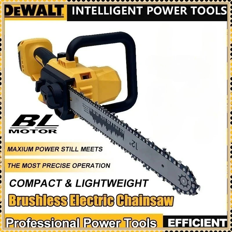 Dewalt Brushless Chain Saw  fAutomatic Oiler Cordless Chainsaw Dehydration withor Tree Cutting and Logging Electric Saw Tool