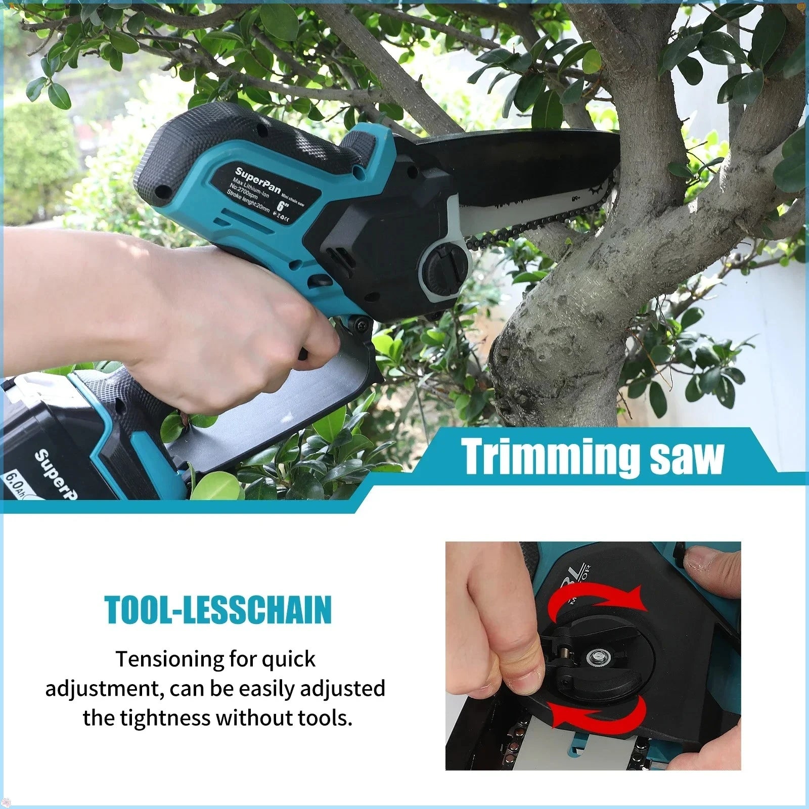 Makita Chain Saw  Electric Saw Handheld Portable Wood Logging Chainsaw Garden Pruning Wood Power Tool