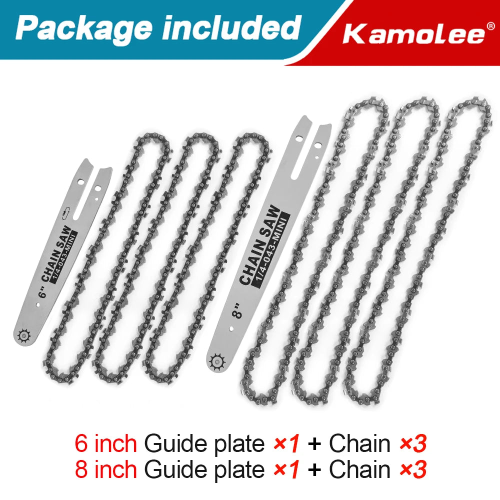 Kamolee 6 inch/8 inch electric saw guide/chain accessories high strength and high hardness handheld saw tool parts