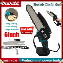 Makita  6 Inch Chain Saw Handheld Portable 18V Battery Wood Logging Chainsaw Garden Pruning Wood Electric Saw Power Tool