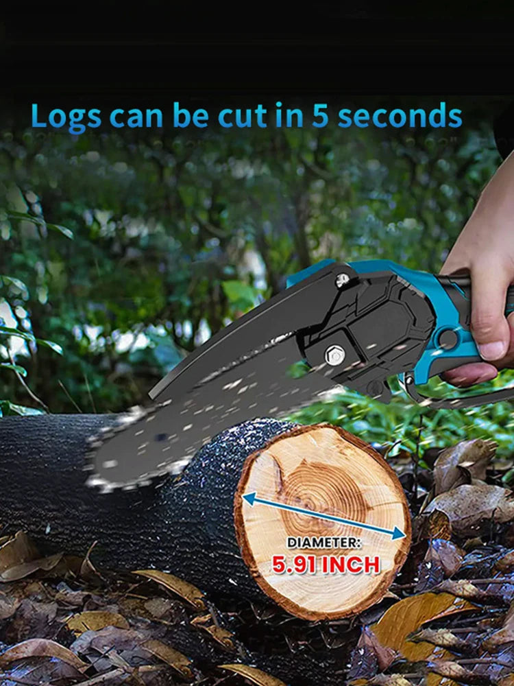 3 IN 1 Brushless 6inch Chainsaw And 3cm Pruning Shears Combo Kit Tree Pruner Garden Power Tool For Makita 21V Battery NO Battery