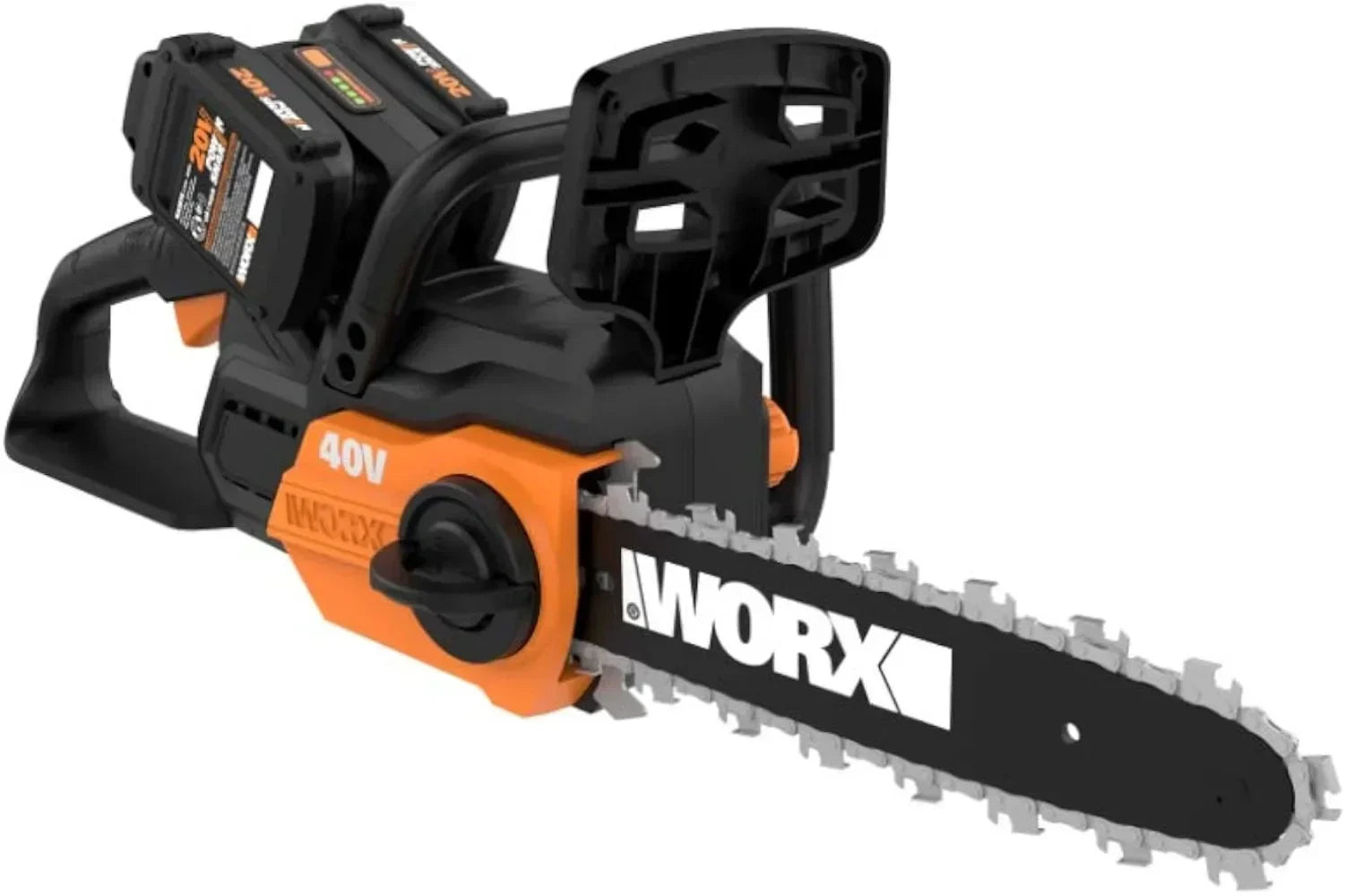 A 40V 12" Cordless Chainsaw Power Share with Auto-Tension - WG381 (Batteries & Charger Included) electric saw power tools