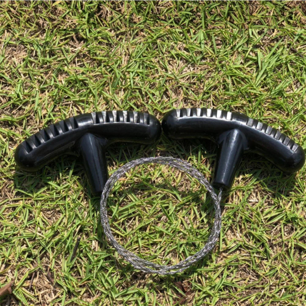 Manual Hand Steel Travel Tools Outdoor Camping Hiking Rope Chain Saw Practical Portable Emergency Survival Gear Steel Wire Kits