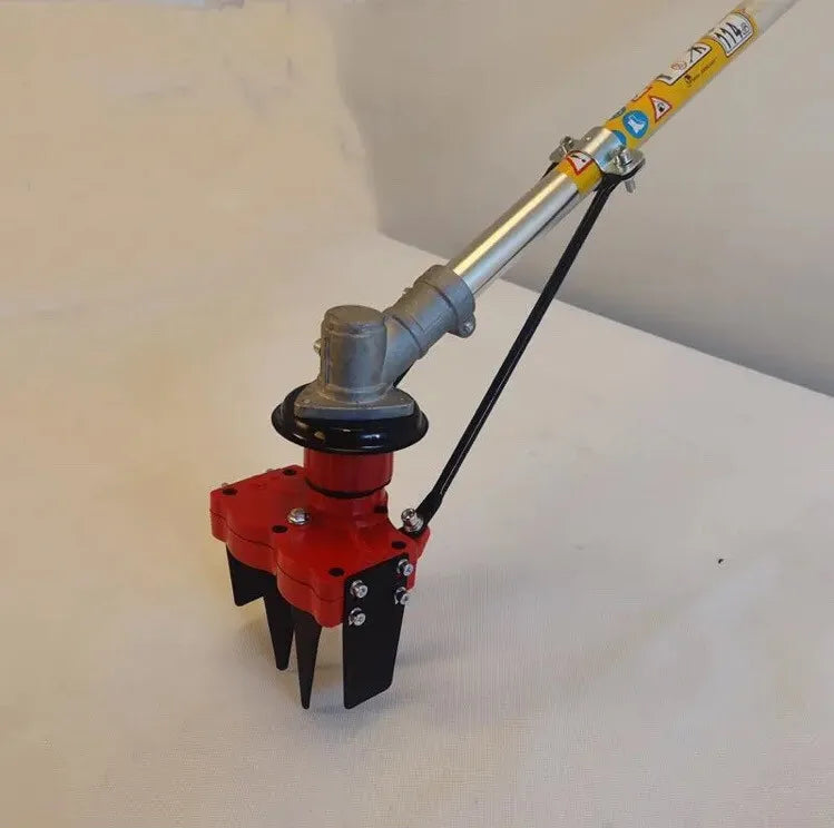 Aluminum Case 2 tooth Blade Brush Cutter cultivate peppers New Compact Universal Head Gardening Tool Mini Tiller Soil Braker