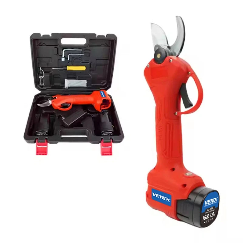Hot Sale PS-D-1625 Brushless Cordless Electric Pruning Shears Power Tools with 2 Batteries & 1 Charger for Household Garden