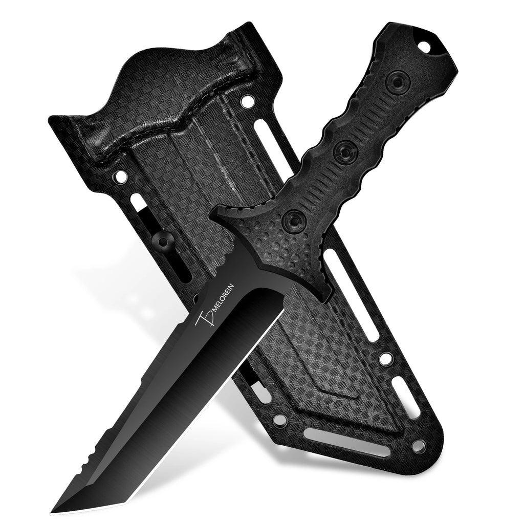 A Powerful Tool Knife for Wilderness Adventures, Made of High Hardness Stainless Steel, with a Fixed Blade Body