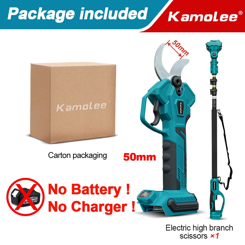 Kamolee 2.5 meter extension pole High branch saw suitable for electric scissors rechargeable chain saw 6-inch/8-inch hand saw
