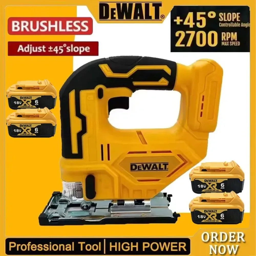 2026 DEWALT Brushless Curve Saw 20V Cordless Electric Jig Saw Multifunction Adjustable Portable Woodworking Power Tool