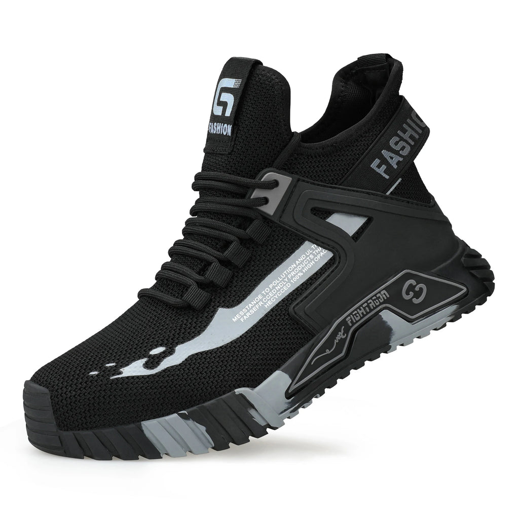 Anti-Smash Puncture-Proof Safety Shoes Steel Toe Safety Boots Security Protection Footwear Work Shoes Indestructible Boots Male