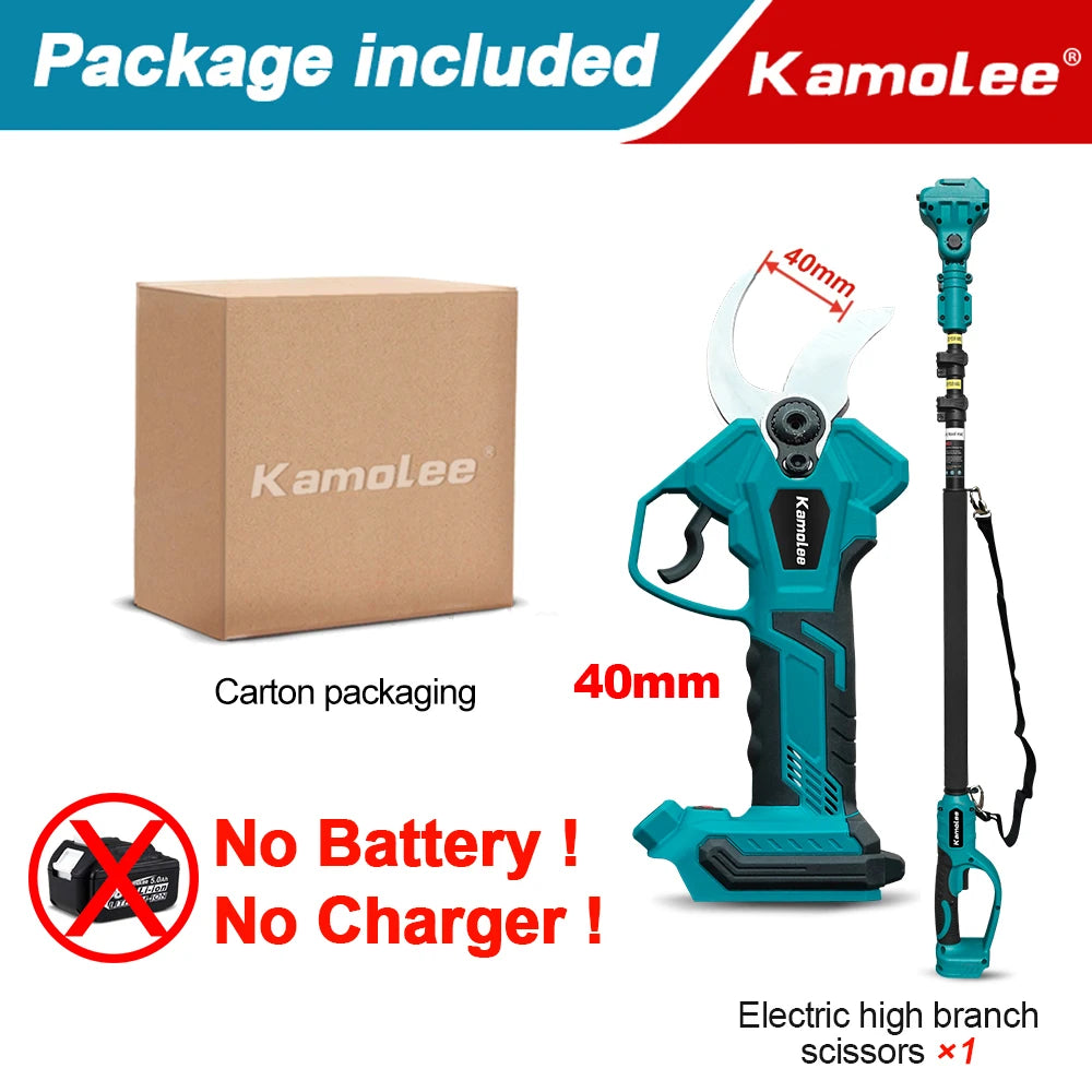 Kamolee 2.5 meter extension pole High branch saw suitable for electric scissors rechargeable chain saw 6-inch/8-inch hand saw