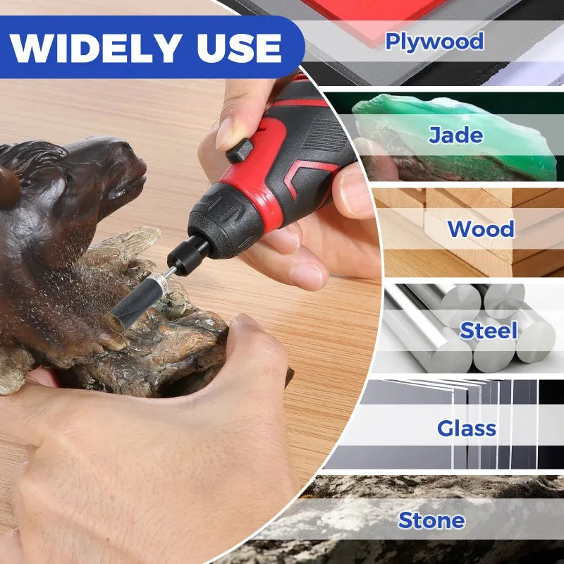 Equipped with 1/8 inch handle sandpaper stick, durable, safe material, 30 PCS sandpaper bar polishing roller sanding head