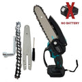 6 Inch Chain Saw Electric Saw Handheld Portable Wood Logging Chainsaw Garden Pruning Wood Power Tool For Makita 18V Battery