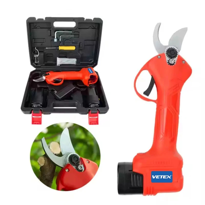 Hot Sale PS-D-1625 Brushless Cordless Electric Pruning Shears Power Tools with 2 Batteries & 1 Charger for Household Garden