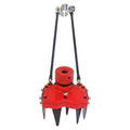Aluminum Case 2 tooth Blade Brush Cutter cultivate peppers New Compact Universal Head Gardening Tool Mini Tiller Soil Braker