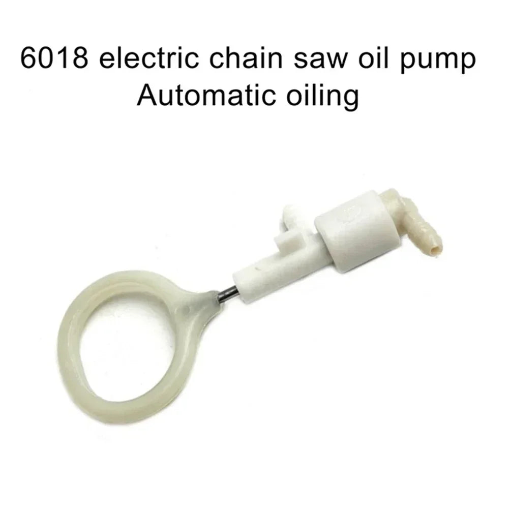 6018 Oil Pump Electric Chain Saw White Accessories Plastic + Silicone Power Tools Replacement Parts For Oil Can