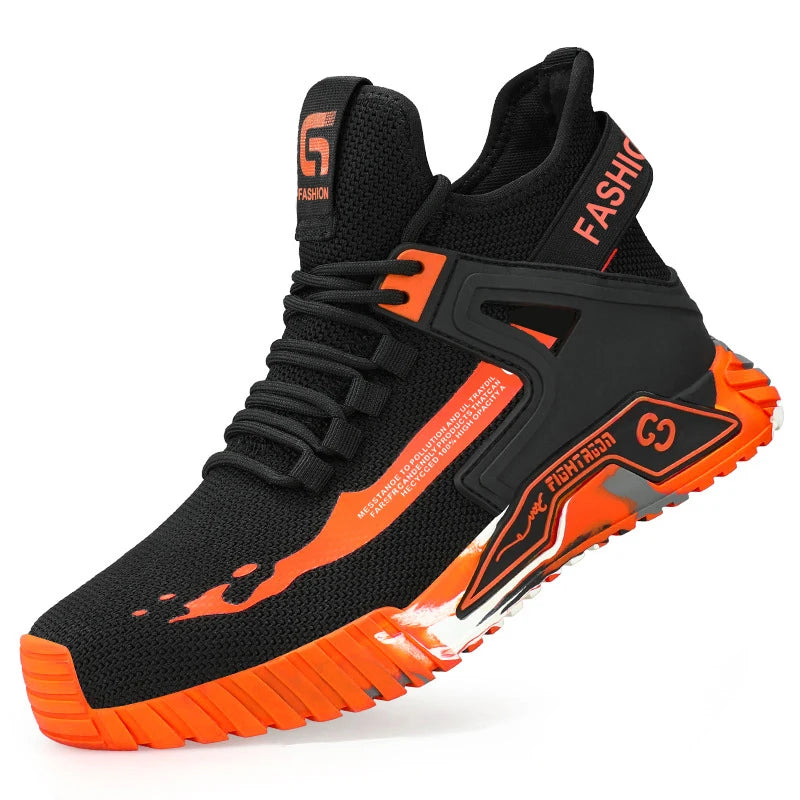 Anti-Smash Puncture-Proof Safety Shoes Steel Toe Safety Boots Security Protection Footwear Work Shoes Indestructible Boots Male